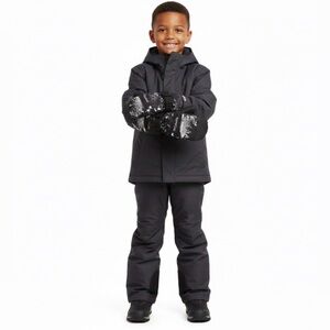 Columbia Youth Small Black White Ski Snowboard Winter Whirlibird ll Mittens